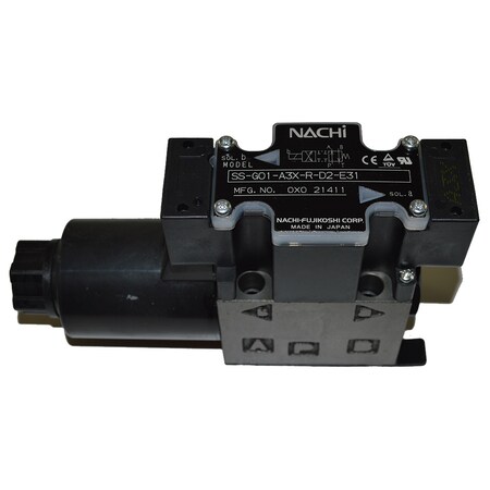 Nachi Hydraulic Valve, Single Solenoid, D03, P to A, B to T, 24VDC w/ Light SS-G01-A3X-R-D2-E31
